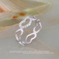 platine amour symbole bague couple amour bande bague chaude bijoux de mode livraison gratuite anneau